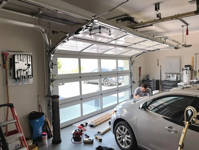 Garage door noise reduction service by Pine Hills Garage Door Repair in Pine Hills