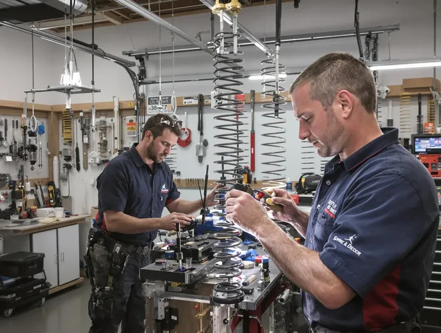 Garage door spring repair service by Pine Hills Garage Door Repair in Pine Hills